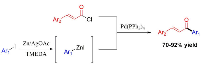 arylzinc iodides negishi